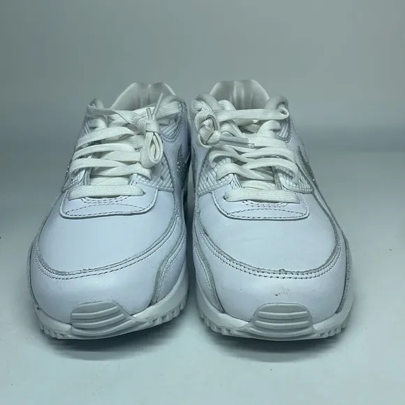 Women’s Nike AirMax 90 SE White/Glossy FJ4579-100 USED Size 9.5