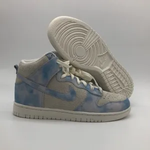 Women’s Nike Dunk HI SE White/Sky Blue FD0882-400 NWOB