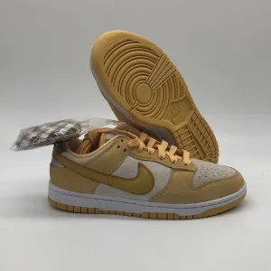 Women’s Nike Dunk Low LX Yellow/White DV7411-200 USED Size 6