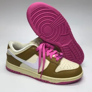 Women’s Nike Dunk Low SE Tan/Brown/Pink FD8683-700 NWOB
