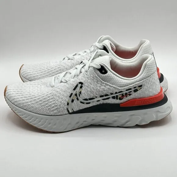 Women's Nike React Infinity Run Flyknit 3 Running Shoes White DZ5215-001 Sz 11