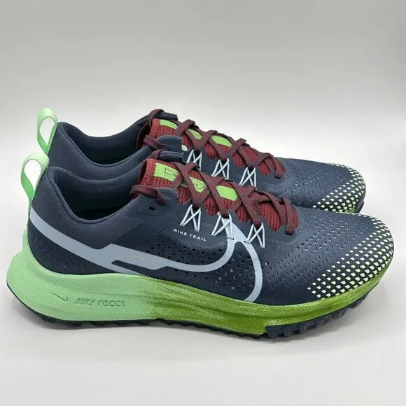 Women's Nike React Pegasus Trail 4 Trail Running Shoes Blue DJ6159-403 NEW Sz 10