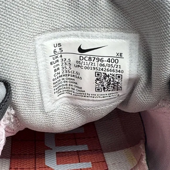 Women’s Nike Zoom Pegasus 38 Blue Tint Regal Pink Size 6.5 Athletic Shoes