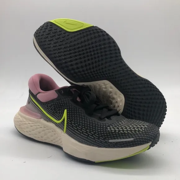Women’s Nike ZoomX Invincible Run FK Pink/Yellow/Black CT2229-002 USED Sz 9.5