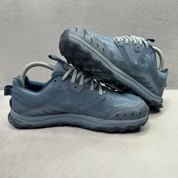 Womens Size 8.5 Altra Lone Peak 6 Shoes Navy Blue Trail Running Zero Drop