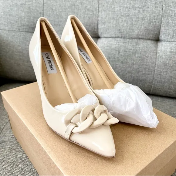 Women’s Steven madden chainlink pump bone shoes