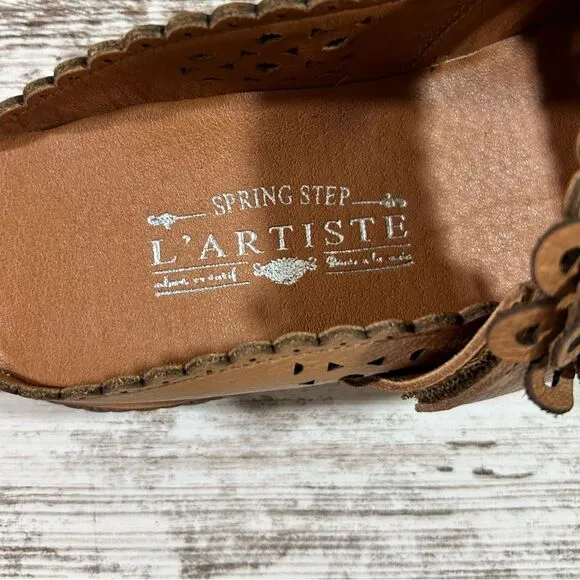 Women’s L’Artiste by Spring step shoes Brown smoosh mule size 38 US 7.5-8
