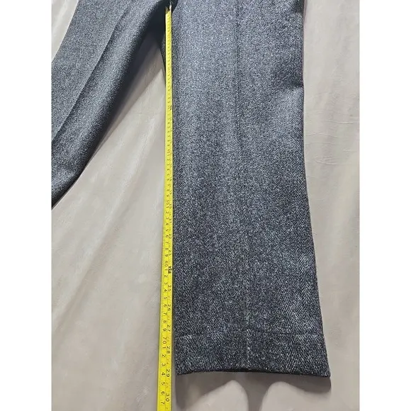 Woolrich Wool Pants hunting dark gray Heavy Wool Blend herringbone men's Sz 38