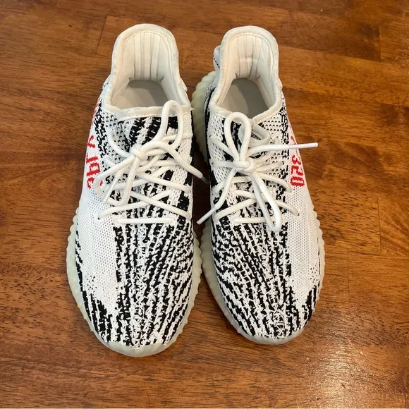 Yeezy Adidas Boost 350 V2 Zebra white black shoes size Women’s 8.5 men’s 7